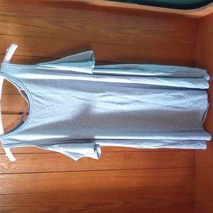 Shirt dress with pockets